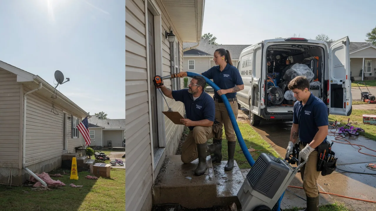 Ceiling Water Damage Restoration in Brooks, ME near me